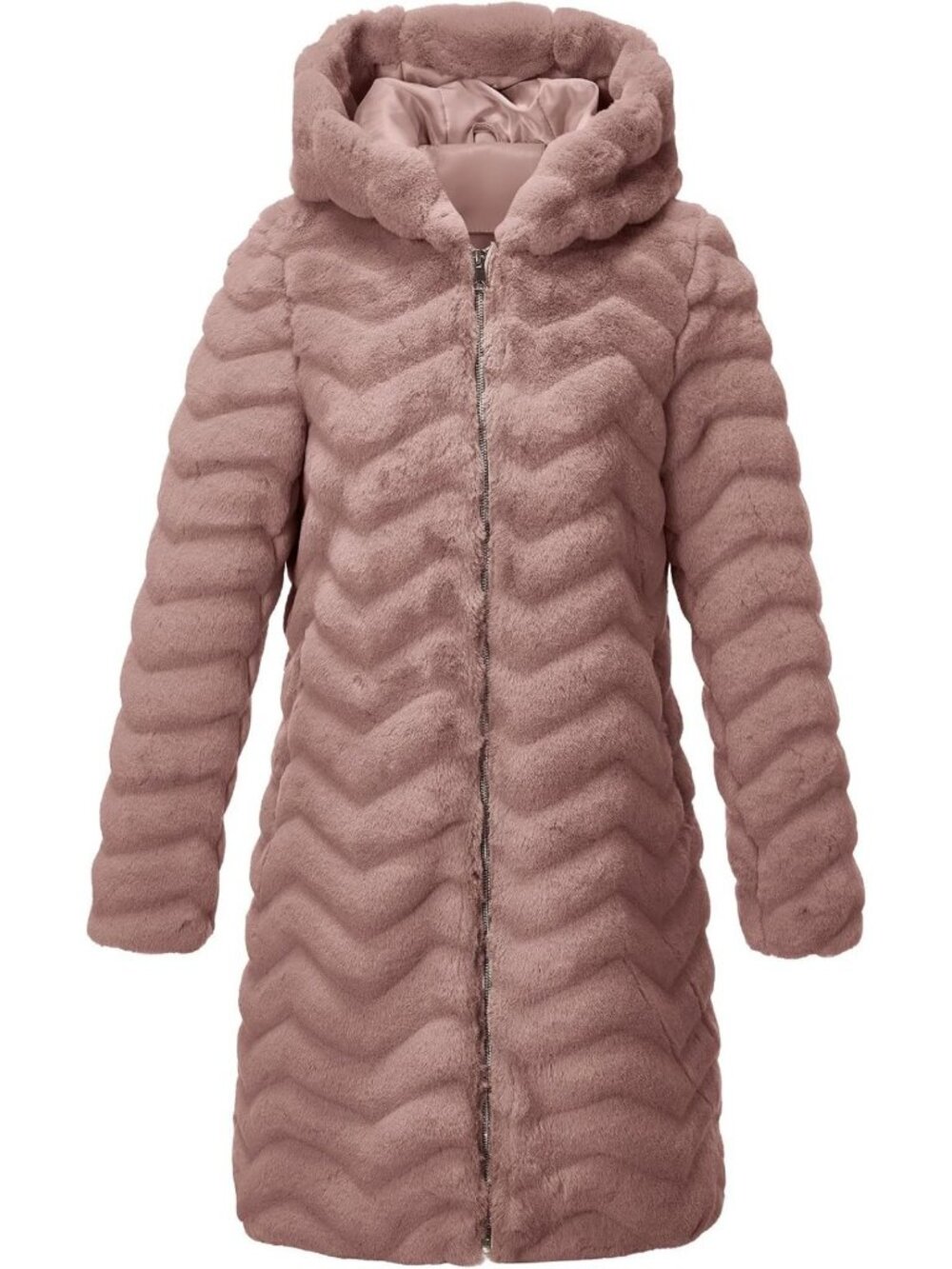 Cozy Hooded Long Faux Fur Coat for Women | Warm Fleece Jacket, Perfect for